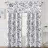 imageHVERSAILTEX Blackout Curtain Valances for Kitchen WindowLiving RoomBathroom Privacy Added Rod Pocket Home Decoration Winow Valance 52quot W x 18quot L Birds in SageFloral in Antique Green