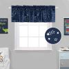 imageHVERSAILTEX Blackout Curtain Valances for Kitchen WindowLiving RoomBathroom Privacy Added Rod Pocket Home Decoration Winow Valance 52quot W x 18quot L Birds in SageGlitter Stars in Navy Base