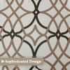 imageHVERSAILTEX Blackout Curtain Valances for KitchenBathroom  Thermal Insulated Window Valances for Living RoomBedroom Rod Pocket Short Curtain 1 Panel 52x18 inch Geo in Taupe and RedGeo in Taupe and Brown