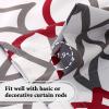 imageHVERSAILTEX Blackout Curtain Valances for KitchenBathroom  Thermal Insulated Window Valances for Living RoomBedroom Rod Pocket Short Curtain 1 Panel 52x18 inch Geo in Taupe and RedGeo in Burgundy and Gray