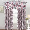 imageHVERSAILTEX Blackout Curtain Valances for KitchenBathroom  Thermal Insulated Window Valances for Living RoomBedroom Rod Pocket Short Curtain 1 Panel 52x18 inch Geo in Taupe and RedGeo in Burgundy and Gray