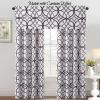 imageHVERSAILTEX Blackout Curtain Valances for KitchenBathroom  Thermal Insulated Window Valances for Living RoomBedroom Rod Pocket Short Curtain 1 Panel 52x18 inch Geo in Taupe and RedGeo in Brown and Gray