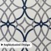 imageHVERSAILTEX Blackout Curtain Valances for KitchenBathroom  Thermal Insulated Window Valances for Living RoomBedroom Rod Pocket Short Curtain 1 Panel 52x18 inch Geo in Taupe and RedGeo in Grey and Navy
