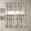 imageHVERSAILTEX Blackout Curtain Valances for KitchenBathroom  Thermal Insulated Window Valances for Living RoomBedroom Rod Pocket Short Curtain 1 Panel 52x18 inch Geo in Taupe and RedGeo in Taupe and Brown