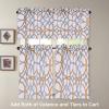 imageHVERSAILTEX Blackout Kitchen Curtains Energy Saving Ultra Soft Kitchen Half Window Curtains Rod Pocket Window Curtain Tiers for Caf Laundry Bedroom Sold 2 Panels Each 29quot x 24quot GreyNavyGeo in Mustard and Grey