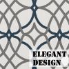 imageHVERSAILTEX Blackout Kitchen Curtains Energy Saving Ultra Soft Kitchen Half Window Curtains Rod Pocket Window Curtain Tiers for Caf Laundry Bedroom Sold 2 Panels Each 29quot x 24quot GreyNavyGeo in Grey and Navy