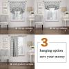 imageHVERSAILTEX Blackout Tie Up Curtain for Windows 63 Inch Length Thermal Insulated Adjustable Kitchen Tie Up Balloon Rod Pocket Floral Printed Panel  42x63  Brown and Blue PatternMoroccan Dove