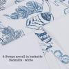imageHVERSAILTEX Blackout Tie Up Curtain for Windows 63 Inch Length Thermal Insulated Adjustable Kitchen Tie Up Balloon Rod Pocket Floral Printed Panel  42x63  Brown and Blue PatternFloral in Storm Blue