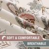 imageHVERSAILTEX Blackout Tie Up Curtain for Windows 63 Inch Length Thermal Insulated Adjustable Kitchen Tie Up Balloon Rod Pocket Floral Printed Panel  42x63  Brown and Blue PatternFlroal in Sage and Brown