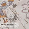 imageHVERSAILTEX Blackout Tie Up Curtain for Windows 63 Inch Length Thermal Insulated Adjustable Kitchen Tie Up Balloon Rod Pocket Floral Printed Panel  42x63  Brown and Blue PatternFlroal in Sage and Brown