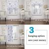 imageHVERSAILTEX Blackout Tie Up Curtain for Windows 63 Inch Length Thermal Insulated Adjustable Kitchen Tie Up Balloon Rod Pocket Floral Printed Panel  42x63  Brown and Blue PatternFloral in Brown and Soft Teal