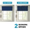 imageHVERSAILTEX Blackout Valances for WindowsShort Window Valance Curtains for Living RoomBedroomBathroom Privacy Decorative Rod Pocket Kitchen Valances2 Panels52quot W x 18quot LCharcoal GrayNavy