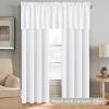 imageHVERSAILTEX Blackout Valances for WindowsShort Window Valance Curtains for Living RoomBedroomBathroom Privacy Decorative Rod Pocket Kitchen Valances2 Panels52quot W x 18quot LCharcoal GrayPure White