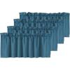 imageHVERSAILTEX Blackout Valances for WindowsShort Window Valance Curtains for Living RoomBedroomBathroom Privacy Decorative Rod Pocket Kitchen Valances2 Panels52quot W x 18quot LCharcoal GrayDark Teal