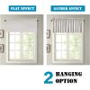 imageHVERSAILTEX Blackout Valances for WindowsShort Window Valance Curtains for Living RoomBedroomBathroom Privacy Decorative Rod Pocket Kitchen Valances2 Panels52quot W x 18quot LCharcoal GrayStone