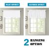 imageHVERSAILTEX Blackout Valances for WindowsShort Window Valance Curtains for Living RoomBedroomBathroom Privacy Decorative Rod Pocket Kitchen Valances2 Panels52quot W x 18quot LCharcoal GrayPure White