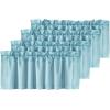 imageHVERSAILTEX Blackout Valances for WindowsShort Window Valance Curtains for Living RoomBedroomBathroom Privacy Decorative Rod Pocket Kitchen Valances2 Panels52quot W x 18quot LCharcoal GrayAqua