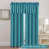 imageHVERSAILTEX Blackout Valances for WindowsShort Window Valance Curtains for Living RoomBedroomBathroom Privacy Decorative Rod Pocket Kitchen Valances2 Panels52quot W x 18quot LCharcoal GrayTurquoise Blue