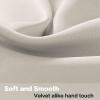 imageHVERSAILTEX Blackout Valances for WindowsShort Window Valance Curtains for Living RoomBedroomBathroom Privacy Decorative Rod Pocket Kitchen Valances2 Panels52quot W x 18quot LCharcoal GrayIvoryCream