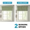 imageHVERSAILTEX Blackout Valances for WindowsShort Window Valance Curtains for Living RoomBedroomBathroom Privacy Decorative Rod Pocket Kitchen Valances2 Panels52quot W x 18quot LCharcoal GraySage