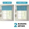 imageHVERSAILTEX Blackout Valances for WindowsShort Window Valance Curtains for Living RoomBedroomBathroom Privacy Decorative Rod Pocket Kitchen Valances2 Panels52quot W x 18quot LCharcoal GrayStorm Blue