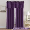 imageHVERSAILTEX Blackout Valances for WindowsShort Window Valance Curtains for Living RoomBedroomBathroom Privacy Decorative Rod Pocket Kitchen Valances2 Panels52quot W x 18quot LCharcoal GrayPlum Purple