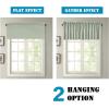 imageHVERSAILTEX Blackout Valances for WindowsShort Window Valance Curtains for Living RoomBedroomBathroom Privacy Decorative Rod Pocket Kitchen Valances2 Panels52quot W x 18quot LCharcoal GrayLight Sage
