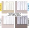 imageHVERSAILTEX Blackout Valances for WindowsShort Window Valance Curtains for Living RoomBedroomBathroom Privacy Decorative Rod Pocket Kitchen Valances2 Panels52quot W x 18quot LCharcoal GrayPure White