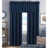imageHVERSAILTEX Blackout Valances for WindowsShort Window Valance Curtains for Living RoomBedroomBathroom Privacy Decorative Rod Pocket Kitchen Valances2 Panels52quot W x 18quot LCharcoal GrayNavy