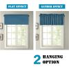 imageHVERSAILTEX Blackout Valances for WindowsShort Window Valance Curtains for Living RoomBedroomBathroom Privacy Decorative Rod Pocket Kitchen Valances2 Panels52quot W x 18quot LCharcoal GrayDark Teal