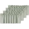 imageHVERSAILTEX Blackout Valances for WindowsShort Window Valance Curtains for Living RoomBedroomBathroom Privacy Decorative Rod Pocket Kitchen Valances2 Panels52quot W x 18quot LCharcoal GrayLight Sage