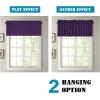 imageHVERSAILTEX Blackout Valances for WindowsShort Window Valance Curtains for Living RoomBedroomBathroom Privacy Decorative Rod Pocket Kitchen Valances2 Panels52quot W x 18quot LCharcoal GrayPlum Purple