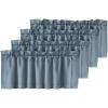 imageHVERSAILTEX Blackout Valances for WindowsShort Window Valance Curtains for Living RoomBedroomBathroom Privacy Decorative Rod Pocket Kitchen Valances2 Panels52quot W x 18quot LCharcoal GrayStone Blue