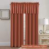 imageHVERSAILTEX Blackout Valances for WindowsShort Window Valance Curtains for Living RoomBedroomBathroom Privacy Decorative Rod Pocket Kitchen Valances2 Panels52quot W x 18quot LCharcoal GrayOrange
