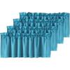 imageHVERSAILTEX Blackout Valances for WindowsShort Window Valance Curtains for Living RoomBedroomBathroom Privacy Decorative Rod Pocket Kitchen Valances2 Panels52quot W x 18quot LCharcoal GrayTurquoise Blue