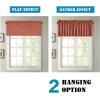 imageHVERSAILTEX Blackout Valances for WindowsShort Window Valance Curtains for Living RoomBedroomBathroom Privacy Decorative Rod Pocket Kitchen Valances2 Panels52quot W x 18quot LCharcoal GrayOrange