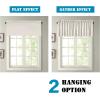 imageHVERSAILTEX Blackout Valances for WindowsShort Window Valance Curtains for Living RoomBedroomBathroom Privacy Decorative Rod Pocket Kitchen Valances2 Panels52quot W x 18quot LCharcoal GrayIvory