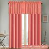 imageHVERSAILTEX Blackout Valances for WindowsShort Window Valance Curtains for Living RoomBedroomBathroom Privacy Decorative Rod Pocket Kitchen Valances2 Panels52quot W x 18quot LCharcoal GrayCoral