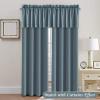 imageHVERSAILTEX Blackout Valances for WindowsShort Window Valance Curtains for Living RoomBedroomBathroom Privacy Decorative Rod Pocket Kitchen Valances2 Panels52quot W x 18quot LCharcoal GrayStone Blue