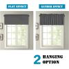 imageHVERSAILTEX Blackout Valances for WindowsShort Window Valance Curtains for Living RoomBedroomBathroom Privacy Decorative Rod Pocket Kitchen Valances2 Panels52quot W x 18quot LCharcoal GrayCharcoal Gray
