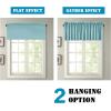 imageHVERSAILTEX Blackout Valances for WindowsShort Window Valance Curtains for Living RoomBedroomBathroom Privacy Decorative Rod Pocket Kitchen Valances2 Panels52quot W x 18quot LCharcoal GrayMineral Blue