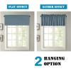 imageHVERSAILTEX Blackout Valances for WindowsShort Window Valance Curtains for Living RoomBedroomBathroom Privacy Decorative Rod Pocket Kitchen Valances2 Panels52quot W x 18quot LCharcoal GrayStone Blue