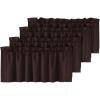 imageHVERSAILTEX Blackout Valances for WindowsShort Window Valance Curtains for Living RoomBedroomBathroom Privacy Decorative Rod Pocket Kitchen Valances2 Panels52quot W x 18quot LCharcoal GrayChocolate Brown