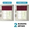 imageHVERSAILTEX Blackout Valances for WindowsShort Window Valance Curtains for Living RoomBedroomBathroom Privacy Decorative Rod Pocket Kitchen Valances2 Panels52quot W x 18quot LCharcoal GrayBurgundy