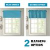 imageHVERSAILTEX Blackout Valances for WindowsShort Window Valance Curtains for Living RoomBedroomBathroom Privacy Decorative Rod Pocket Kitchen Valances2 Panels52quot W x 18quot LCharcoal GrayTurquoise Blue
