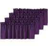 imageHVERSAILTEX Blackout Valances for WindowsShort Window Valance Curtains for Living RoomBedroomBathroom Privacy Decorative Rod Pocket Kitchen Valances2 Panels52quot W x 18quot LCharcoal GrayPlum Purple