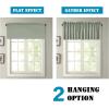 imageHVERSAILTEX Blackout Valances for WindowsShort Window Valance Curtains for Living RoomBedroomBathroom Privacy Decorative Rod Pocket Kitchen Valances2 Panels52quot W x 18quot LCharcoal GraySea Grass