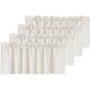 imageHVERSAILTEX Blackout Valances for WindowsShort Window Valance Curtains for Living RoomBedroomBathroom Privacy Decorative Rod Pocket Kitchen Valances2 Panels52quot W x 18quot LCharcoal GrayIvory