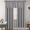imageHVERSAILTEX Blackout Valances for WindowsShort Window Valance Curtains for Living RoomBedroomBathroom Privacy Decorative Rod Pocket Kitchen Valances2 Panels52quot W x 18quot LCharcoal GrayDove Gray