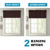 imageHVERSAILTEX Blackout Valances for WindowsShort Window Valance Curtains for Living RoomBedroomBathroom Privacy Decorative Rod Pocket Kitchen Valances2 Panels52quot W x 18quot LCharcoal GrayChocolate Brown